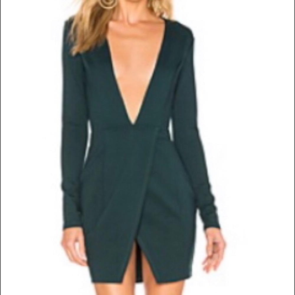 By the way. Jain Deep V Wrap Dress